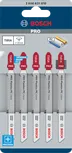Bosch Plastics PC clean T101A 曲線鋸片 5 片裝。